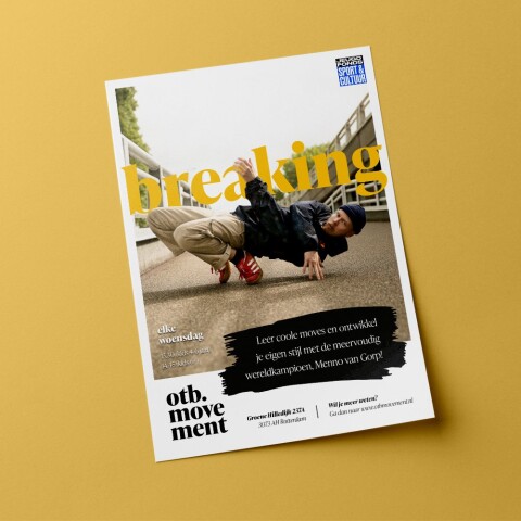 Promotiemateriaal en display ontwerp voor winkel