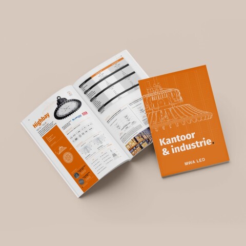 Drukklare brochure opmaak met visuele uitwerking